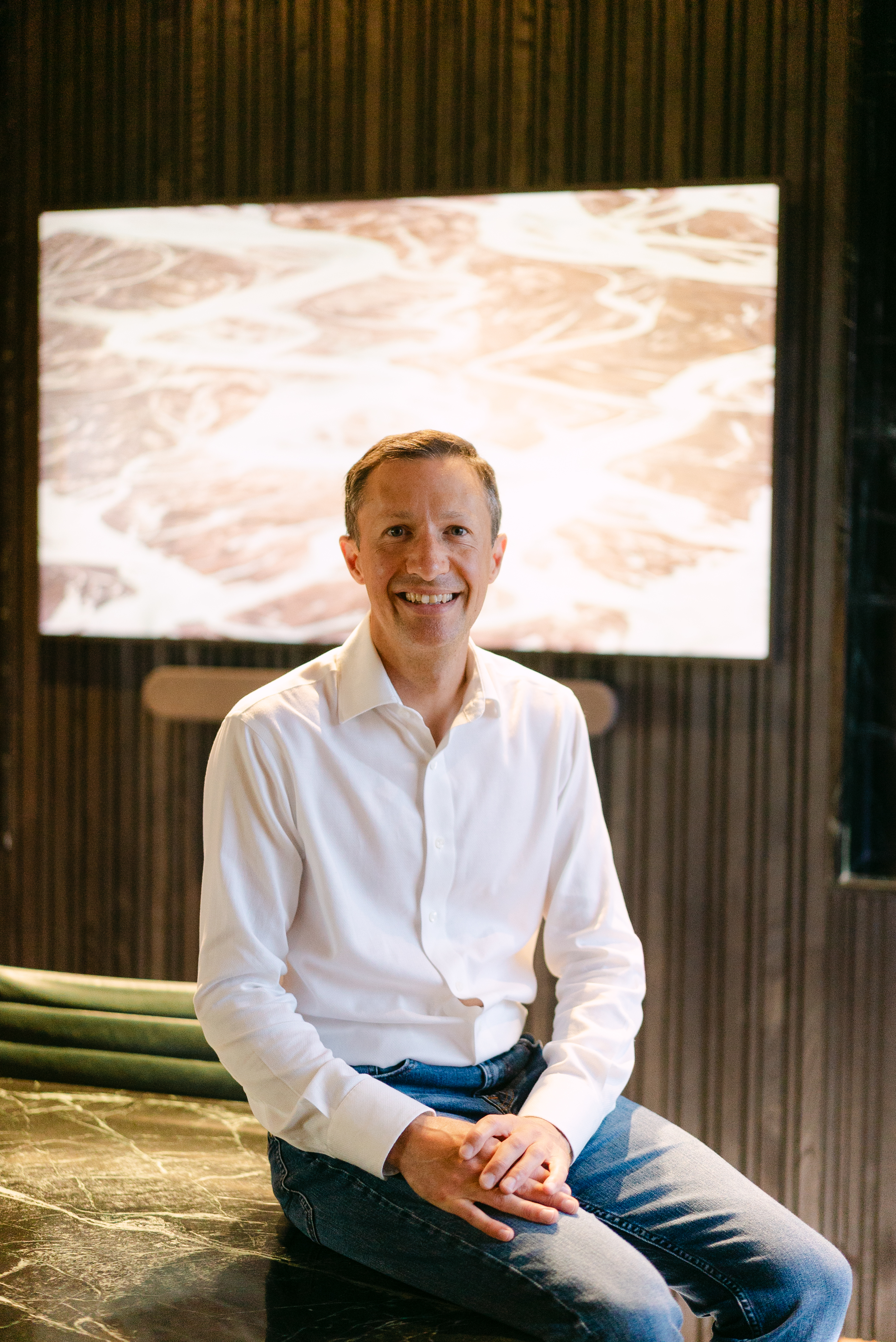 Paul Johnson seated in office