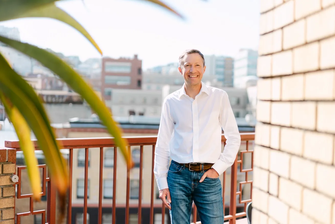 Paul Johnson on a San Francisco rooftop